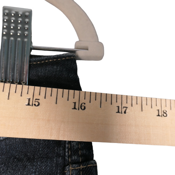 Chicos Platinum Jeans Womens Size 1 Blue 32x28 Bootcut Mid Rise Pockets Classic - Picture 7 of 11